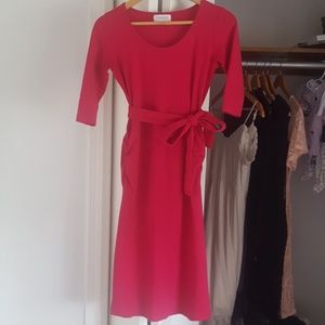 Fushia Madeline Maternity Dress Size S